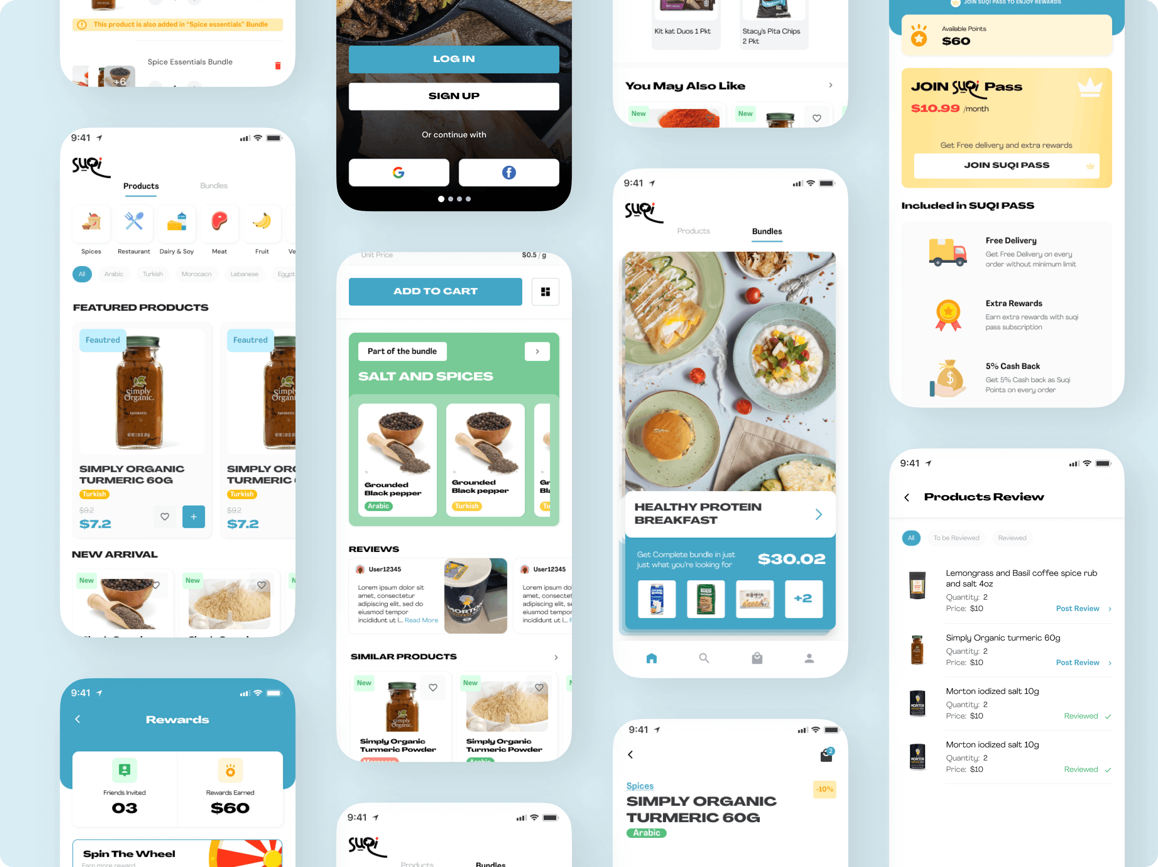 Produce - Mobile App Mockups Image