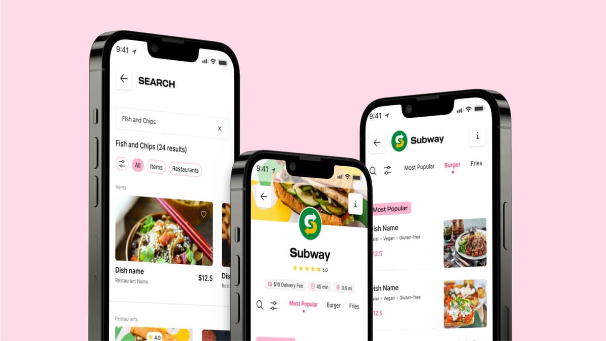 Delivery Domain App Screenshots